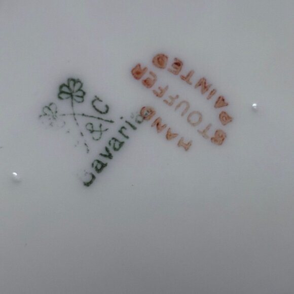 Vintage Wall Plate Trio – French Country & Early Deco Mix (Stouffer Hand-Painted - Picture 6 of 11